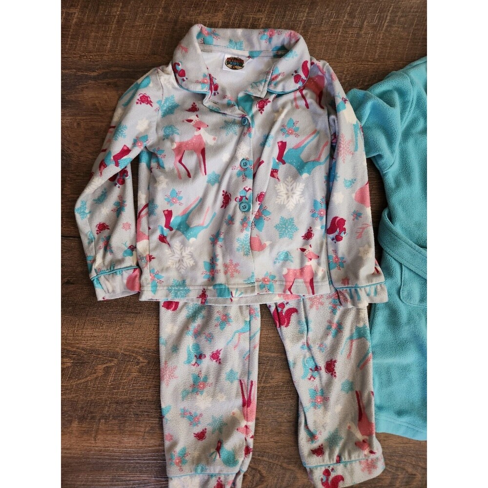 4T Girls Bathrobe & Pajama Set Lot - Picture 3 of 6